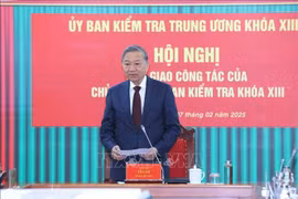 Tổng Bí thư Tô Lâm dự Hội nghị bàn giao công tác của Chủ nhiệm Ủy ban Kiểm tra Trung ương