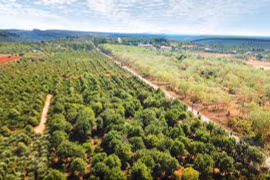 Xã Gào nhìn từ trên cao. Ảnh: Hùng Hoa Lư