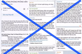 Đang xuất hiện nhiều thông tin giả mạo có nội dung ACV tuyển dụng, góp vốn. Ảnh chụp màn hình. Nguồn hanoimoi.vn