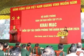 Truy thăng quân hàm 12 liệt sĩ hy sinh trong diễn tập tác chiến phòng thủ Quân khu 7