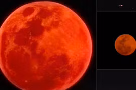 Xôn xao 'mặt trăng đỏ như máu ở Việt Nam' tối 14.3: Có phải nguyệt thực?