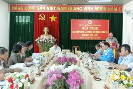 Quang cảnh Hội nghị Ban Chấp hành lần thứ 8 (mở rộng), khóa VII, nhiệm kỳ 2022 – 2027
