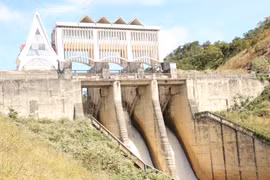 Hồ chứa nước Ayun Hạ đang được vận hành, điều tiết liên hồ chứa trên lưu vực sông Ba.