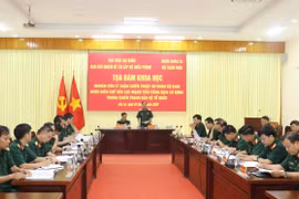 Tọa đàm nghiên cứu lý luận chiến thuật sư đoàn bộ binh được biên chế hỏa lực mạnh