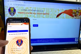 Người dân dễ dàng tra cứu số giấy phép lái xe trên điện thoại với chỉ vài thao tác. 