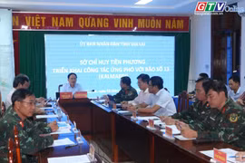 Gia Lai: Sở Chỉ huy tiền phương triển khai công tác ứng phó với bão số 13