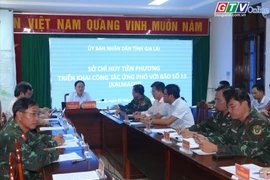 Gia Lai: Sở Chỉ huy tiền phương triển khai công tác ứng phó với bão số 13