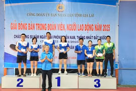 Ban tổ chức đã trao 20 bộ huy chương cho các VĐV xuất sắc nhất tại giải. Ảnh: Ngọc Duy