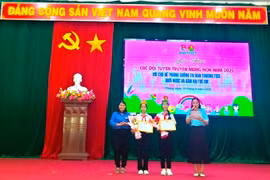 Kbang: Liên hoan các Đội tuyên truyền măng non. Ảnh