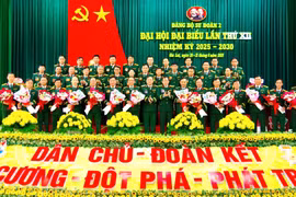 Đại hội Đảng bộ Sư đoàn 2 lần thứ XII. Ảnh: Ngọc Minh