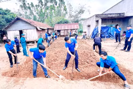 Huyện Đoàn Đak Pơ ra quân Tháng Thanh niên. Ảnh: An Phát