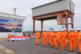 Công ty Thủy điện An Khê-Ka Nak diễn tập phòng-chống thiên tai năm 2025. Ảnh: Ngọc Minh