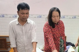 Công an xã An Lương bắt quả tang 2 vợ chồng chuyên móc túi ở chợ