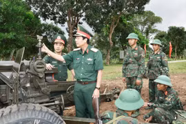 Đoàn công tác Bộ Tư lệnh Pháo binh-Tên lửa kiểm tra tại Quân đoàn 34