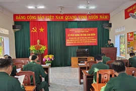 Đồn Biên phòng Ia Nan phát động đợt thi đua cao điểm phòng chống tội phạm dịp Tết Nguyên đán 