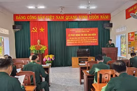 Đồn Biên phòng Ia Nan phát động đợt thi đua cao điểm phòng chống tội phạm dịp Tết Nguyên đán 