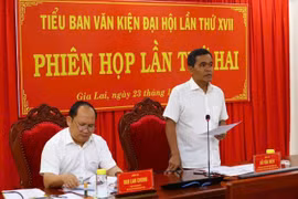 Phiên họp thứ hai Tiểu ban Văn kiện Đại hội đại biểu Đảng bộ tỉnh lần thứ XVII