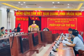 Bộ phận Thường trực Tiểu ban Tuyên truyền và phục vụ Đại hội XVII họp triển khai nhiệm v