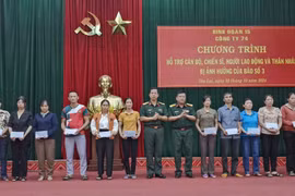 Binh đoàn 15 hỗ trợ hơn 1,3 tỷ đồng cho các gia đình thuộc đơn vị ảnh hưởng do bão số 3