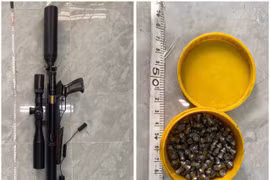 Công an xã Bình Hiệp phát hiện nhóm người sử dụng súng hơi PCP