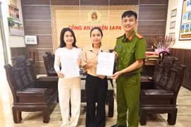 Xã Ia Pa: 4 thanh niên hăng hái viết đơn tình nguyện tham gia nghĩa vụ công an nhân dân