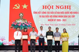 Phường Quy Nhơn Nam tổng kết công tác bầu cử ĐBQH và HĐND các cấp.