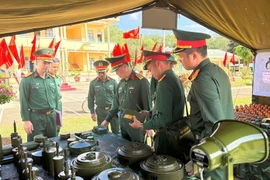 Bộ CHQS tỉnh kiểm tra công tác trực sẵn sàng chiến đấu bảo vệ Đại hội XIV.