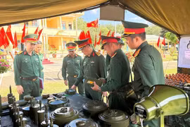 Bộ CHQS tỉnh kiểm tra công tác trực sẵn sàng chiến đấu bảo vệ Đại hội XIV.