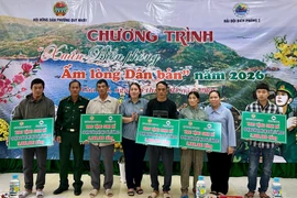 Lực lượng quân đội tổ chức nhiều hoạt động chăm lo Tết cho người dân.