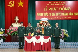 Khối Thi đua số 2 (Quân đoàn 34) phát động Phong trào Thi đua Quyết thắng năm 2026.