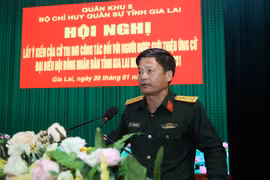 Bộ CHQS tỉnh giới thiệu Đại tá Phạm Văn Đạt tham gia ứng cử đại biểu HĐND tỉnh nhiệm kỳ 2026-2031.