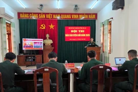 Bộ CHQS tỉnh tổ chức Hội thi báo cáo viên giỏi
