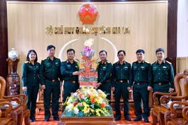 Binh đoàn 15 thăm, chúc Tết Bộ CHQS tỉnh Gia Lai.