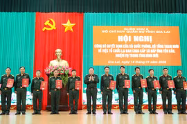 Công bố quyết định điều động, bổ nhiệm 135 sĩ quan quân đội chính quy giữ chức Chỉ huy trưởng Ban CHQS cấp xã.