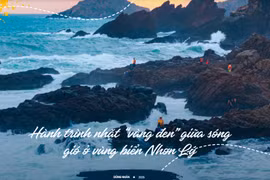 Hành trình nhặt “vàng đen” giữa sóng gió ở vùng biển Nhơn Lý