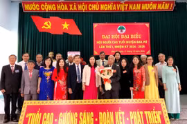 Đak Pơ: Đại hội người cao tuổi lần thứ nhất. Ảnh: Lan Anh