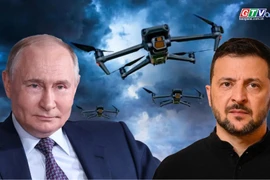 Drone Nga tấn công Kiev: Ba người thiệt mạng, nhiều tòa nhà bốc cháy