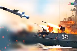 Tàu chiến mang tên lửa hành trình của Nga bị tấn công giữa hồ Onega