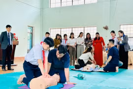 Gần 800 học sinh, giáo viên Gia Lai tập huấn sơ cấp cứu và phòng- chống tai nạn thương tích