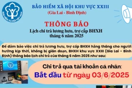 Bảo hiểm xã hội khu vực XXIII chi trả lương hưu, trợ cấp hàng tháng kịp thời cho người hưởng