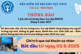 Bảo hiểm xã hội khu vực XXIII chi trả lương hưu, trợ cấp hàng tháng kịp thời cho người hưởng