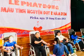 Pleiku: Tiếp nhận 510 đơn vị máu an toàn