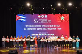 Hội Chữ thập đỏ Gia Lai được vinh danh tại sự kiện 65 năm Việt Nam-Cuba