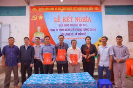 UBND phường Hội Phú và Bệnh viện Hùng Vương Gia Lai kết nghĩa với làng Kó