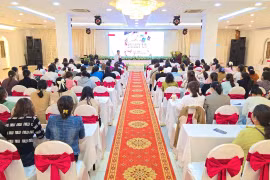 Quang cảnh lớp tập huấn nâng cao năng lực cho nữ tiểu thương, doanh nghiệp nhỏ và siêu nhỏ, hội viên khởi nghiệp năm 2025. Ảnh: Hồng Thương