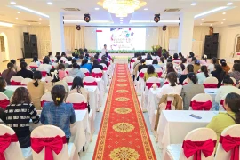 Quang cảnh lớp tập huấn nâng cao năng lực cho nữ tiểu thương, doanh nghiệp nhỏ và siêu nhỏ, hội viên khởi nghiệp năm 2025. Ảnh: Hồng Thương