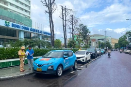 Đội CSGT đường bộ số 4 (Phòng CSGT Công an tỉnh Gia Lai) xử lý hàng loạt ô tô đậu, đỗ trái quy định trên đường Phạm Ngọc Thạch.