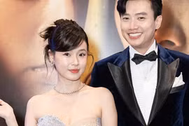 Xoài Non, Midu lẻ bóng đến chúc mừng Quốc Trường