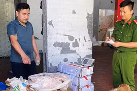 Cảnh sát phát hiện gần 9 tấn thịt đông lạnh không rõ nguồn gốc ở Ninh Bình