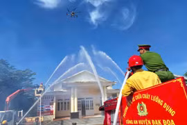 Đăk Đoa ra mắt mô hình chữa cháy tại khu dân cư